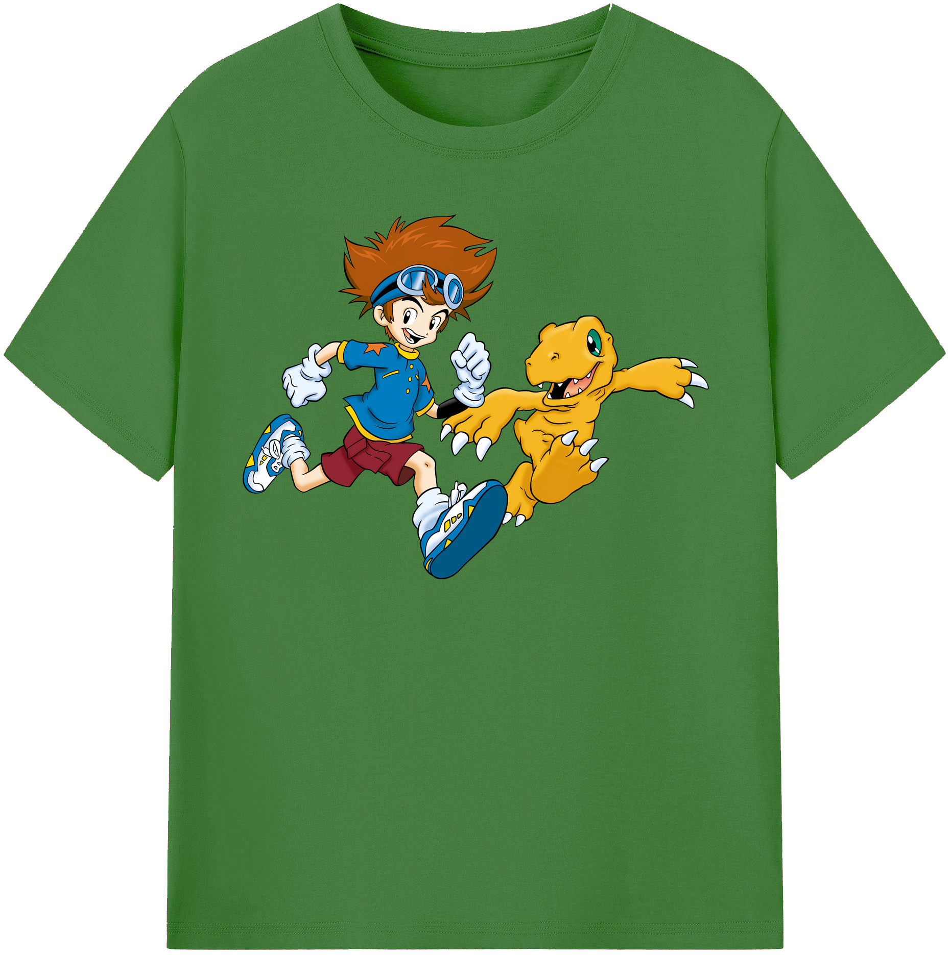 （画像用） Digimon デジタルモンスター/デジモン レディースカジュアルプリントTシャツ（綿100％）
